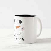 Noël personnalisé Joyeux Snowman Mug (Devant droit)