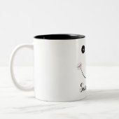 Noël personnalisé Joyeux Snowman Mug (Gauche)