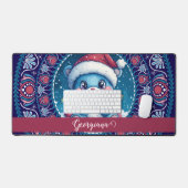 Noël personnalisé Kawaii Ours Dot Mandala (Clavier et souris)