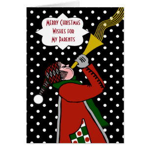 Noël personnalisé pour les parents, trompette en n