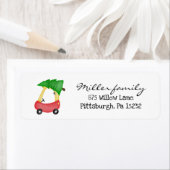 Noël petites tiquettes voiture retour étiquette d' (En situation)