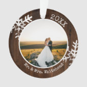 Noël Photo de mariage rustique (devant)