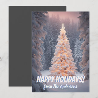 Noël pin 81, Joyeux jours fériés, carte de voeux