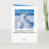 Noël Pitbull Chien Snowman (Dos)