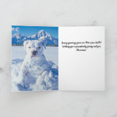 Noël Pitbull Chien Snowman (Intérieur)