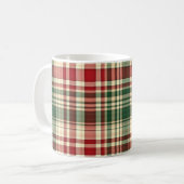 Noël Plaid 06-11oz Café Mug (Devant gauche)