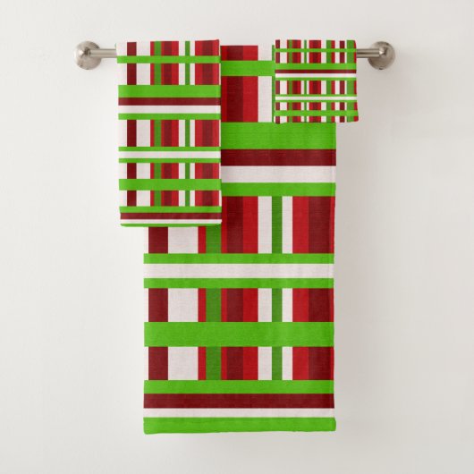 Noël Plaid en rouge, vert et blanc (En situation)