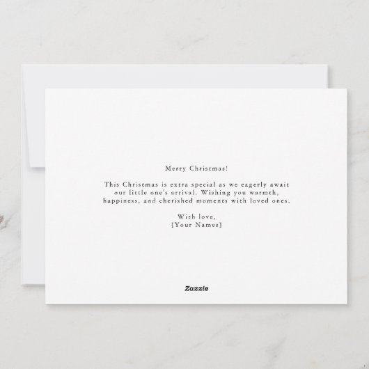 Noël Plus de la Faire-part de grossesse Merrier (Dos)