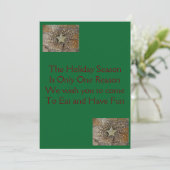 NOËL POEM/WREATH REND LE INVITATION DE FÊTE SPÉCIA (Debout devant)