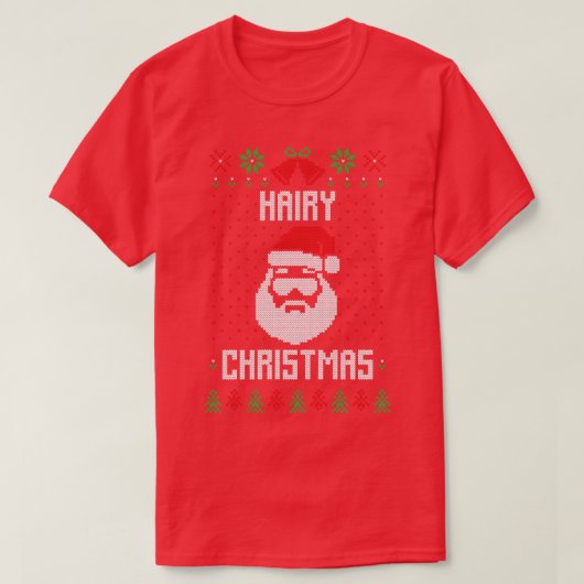 Noël poilu Drôle moche Sweat de Noël (Design devant)