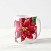 Noël Poinsettias Mug (Devant droit)