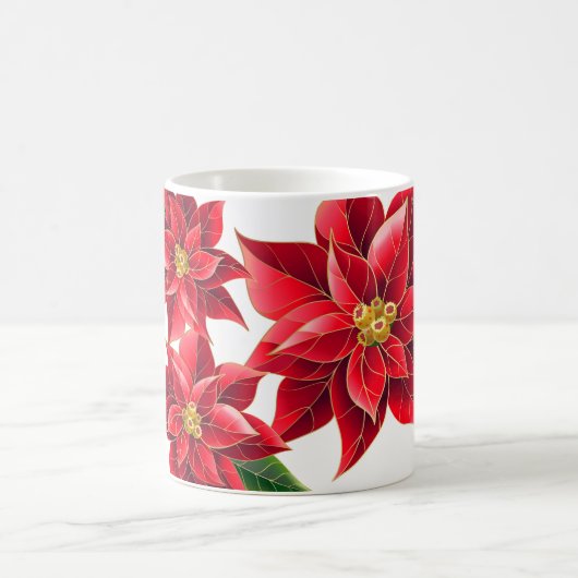 Noël Poinsettias Mug (Centre)