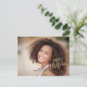 Noël | Points d'or | Carte postale vacances (Debout devant)