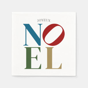 NOEL Pop Letter Art Geïnspireerd op kerst Servet