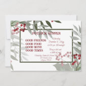 Noël POT CHANCE Cène Invitation (Devant)