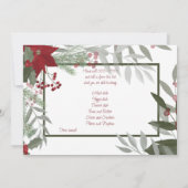 Noël POT CHANCE Cène Invitation (Dos)