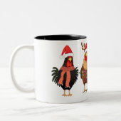 Noël Poulet de Noël Mug Café Fêtes Thé (Gauche)
