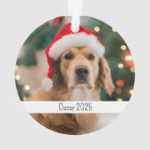 Noël pour chien personnalisé double face (dos)