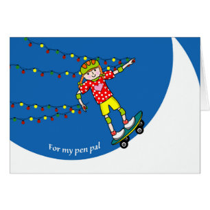 Noël pour Pen Pal, Girl Skateboard, Lumières