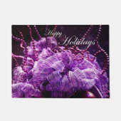 Noël pourpre - tapis de porte (Devant)