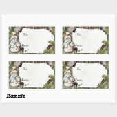 Noël présent aux et aux Étiquettes (Feuille)