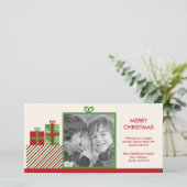 Noël présente Carte photo de vacances (Debout devant)