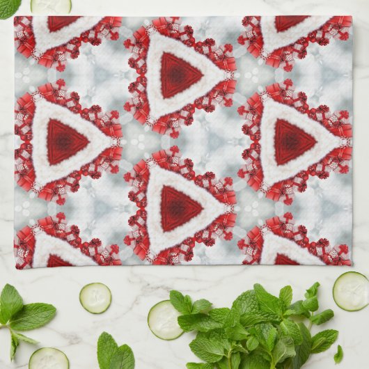 noël présente kaleidoscope serviette de cuisine (Plié)