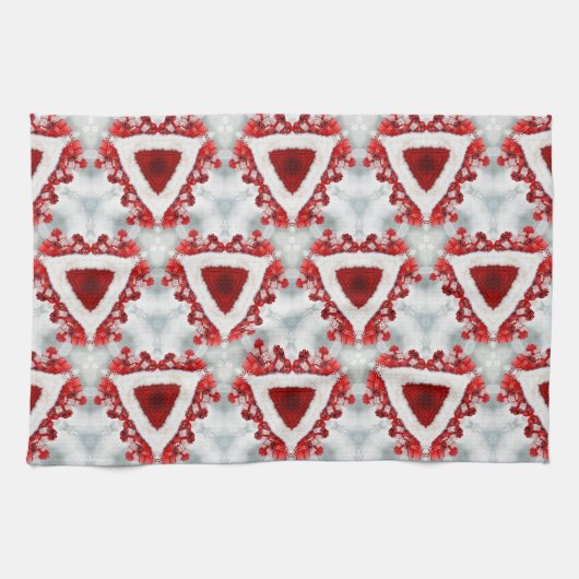 noël présente kaleidoscope serviette de cuisine (Horizontal)