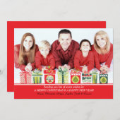 Noël présente le Carte photo (Devant / Derrière)