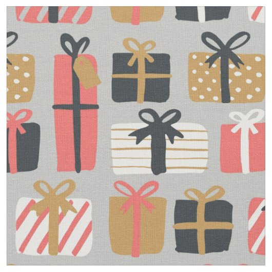 noël présente tissu (Fermer)