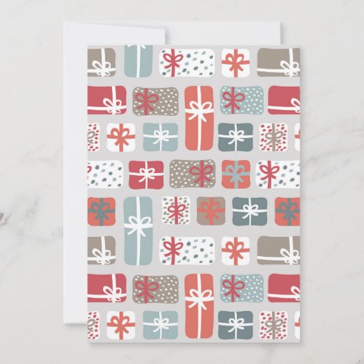 Noël Pyjama fêtes Invitations Cadeaux de bois (Dos)