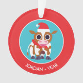 Noël Reba la vache (devant)