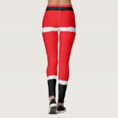 Noël Red Elf Santa Claus leggings (Dos)