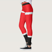 Noël Red Elf Santa Claus leggings (Gauche)