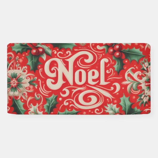 Noel Red & Green Spandoek (Horizontaal)