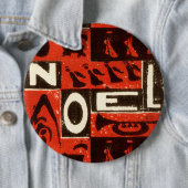 Noel Red Ronde Button 6,0 Cm (In situ)