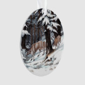 Noël Reindeer hiver Woodland vacances Russe (devant)