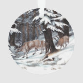 Noël Reindeer hiver Woodland vacances Russe (dos)