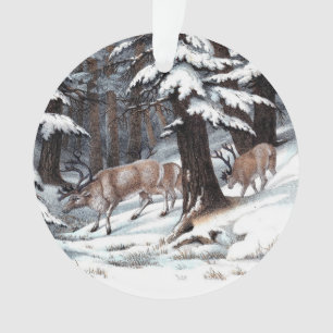 Noël Reindeer hiver Woodland vacances Russe