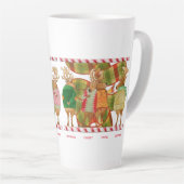 NOËL RÉINDEER Tall Latte Mug (Angle droit)