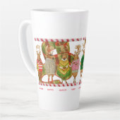 NOËL RÉINDEER Tall Latte Mug (Angle gauche)