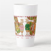 NOËL RÉINDEER Tall Latte Mug (Devant)