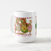 NOËL RÉINDEER Tall White Mug (Devant gauche)