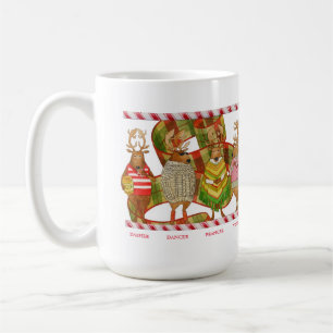 NOËL RÉINDEER Tall White Mug