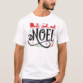 Noel Reindeer voiture T-shirt Noël, T-shirt Noël (Devant)