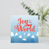 Noël religieux Joie au monde Carte de vacances (Debout devant)