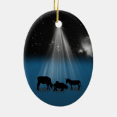 Noël, religieux, nativité, étoiles, ornement (Dos)