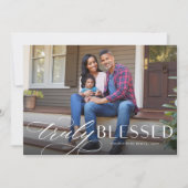 Noël religieux vraiment béni carte de vacances (Devant)