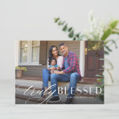 Noël religieux vraiment béni carte de vacances (Debout devant)