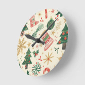 Noël - Remplir votre maison - Horloge murale (Angle)